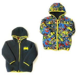 NWT DC Batman Boy Reversible Puffer Jacket, 2T